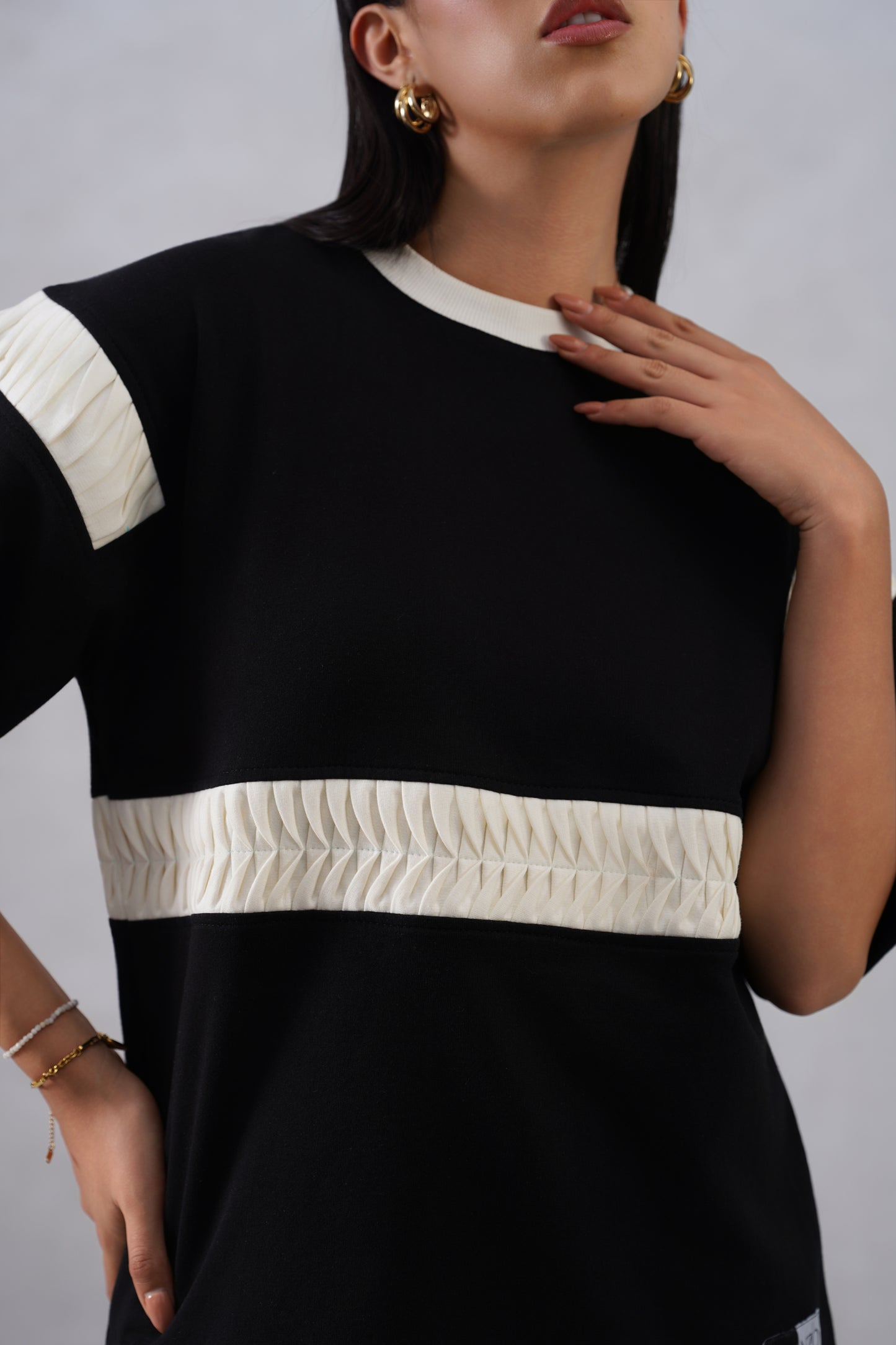 Chronicles in cloth (Black) Black-White Tshirt