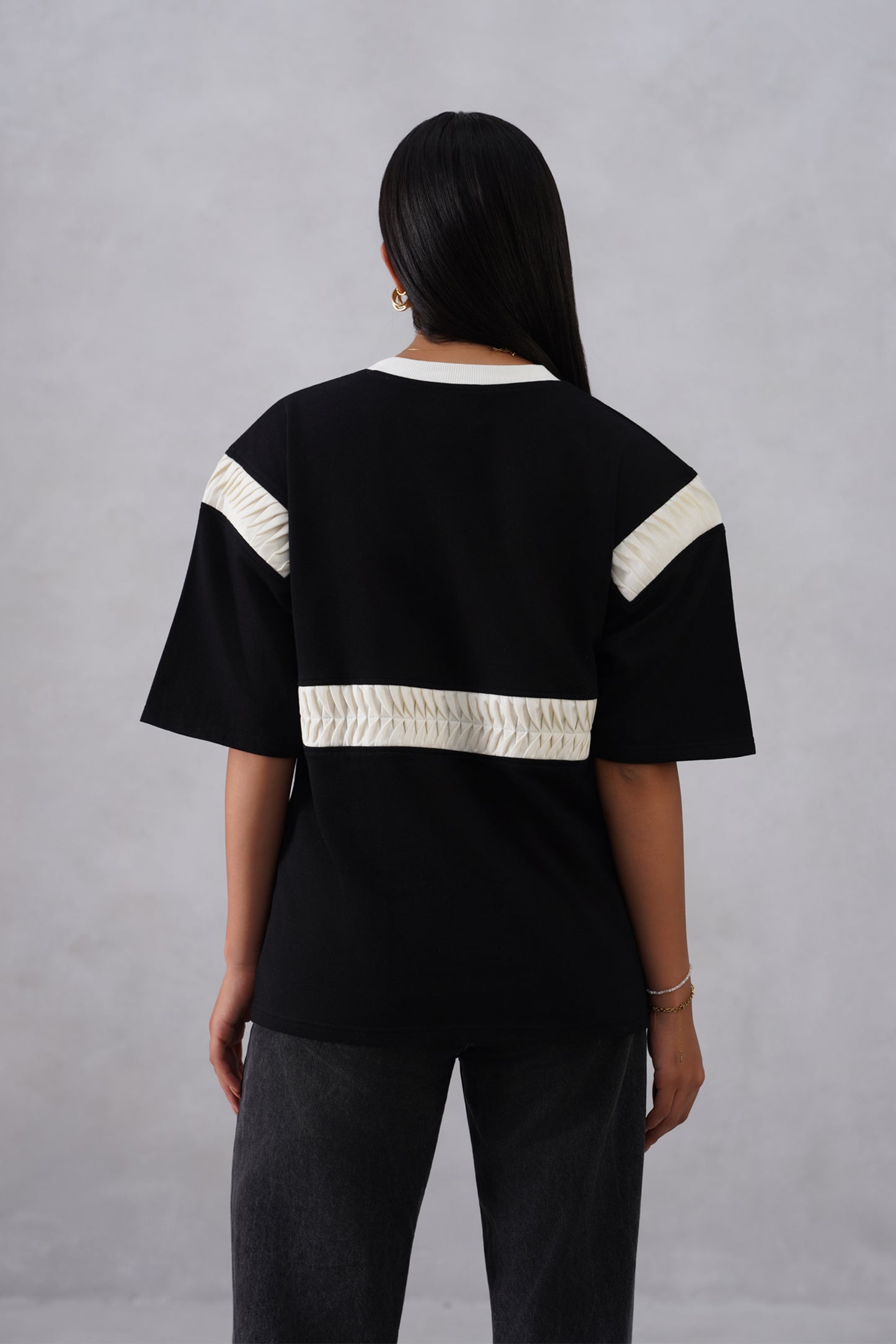 Chronicles in cloth (Black) Black-White Tshirt