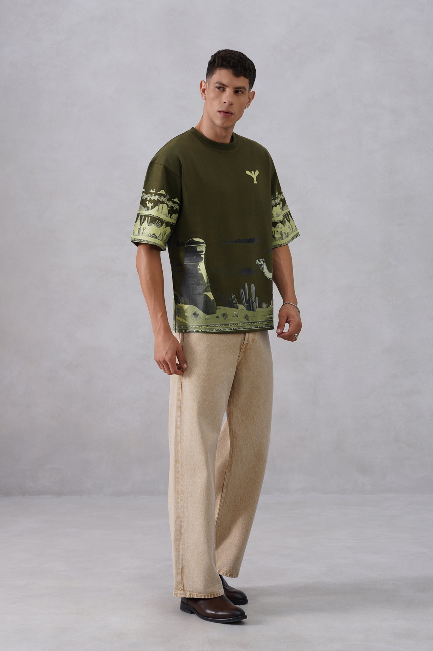 Mirage in Green | Mirage in Orange (Camel orange,olive green)