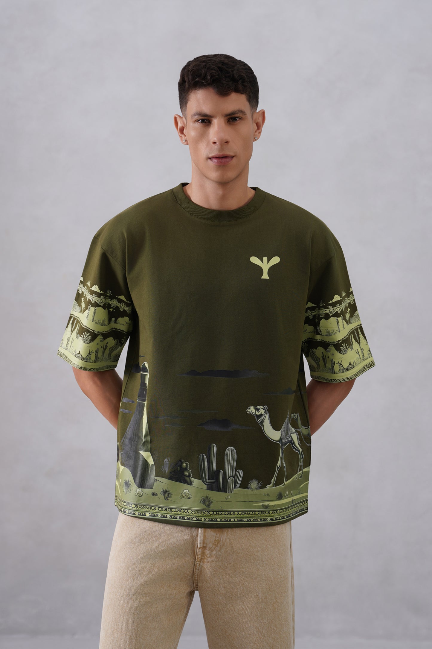 Mirage in Green | Mirage in Orange (Camel orange,olive green)