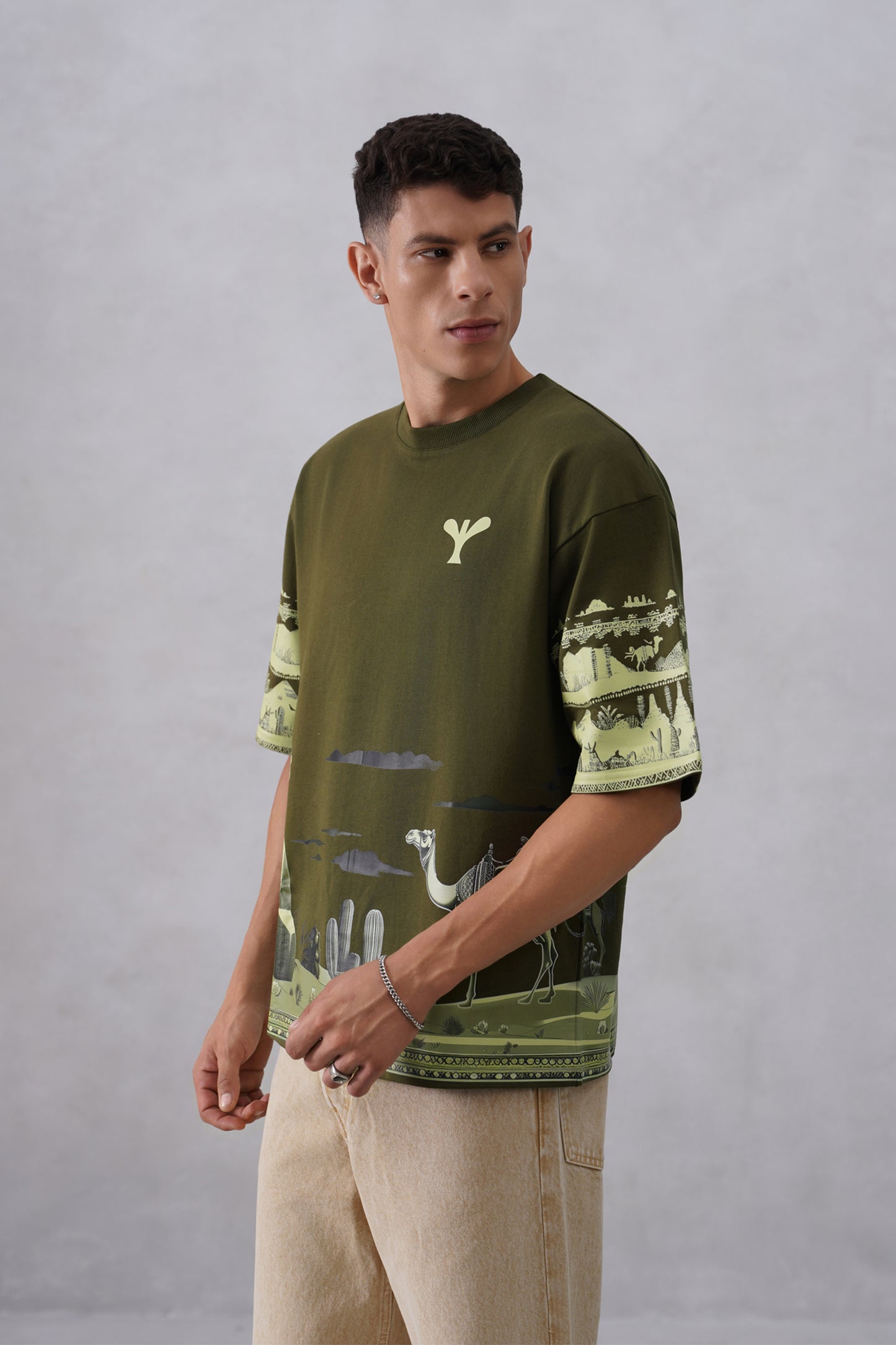 Mirage in Green | Mirage in Orange (Camel orange,olive green)