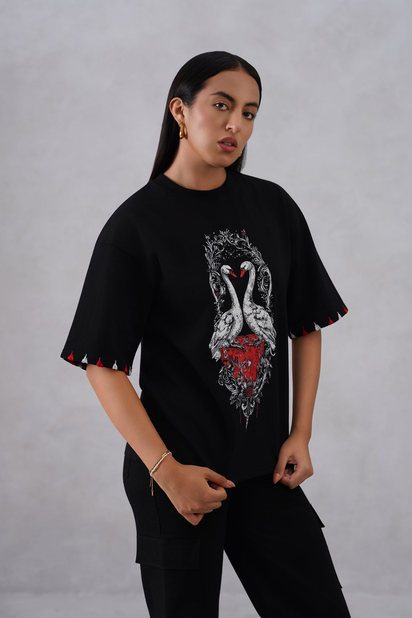 Black Swan (Swan Half Sleeves)