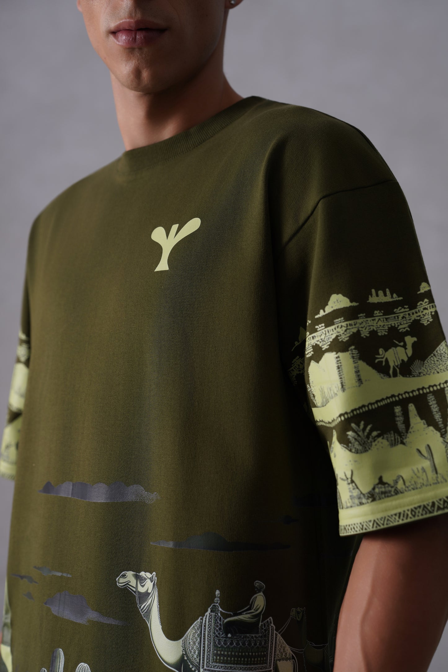 Mirage in Green | Mirage in Orange (Camel orange,olive green)