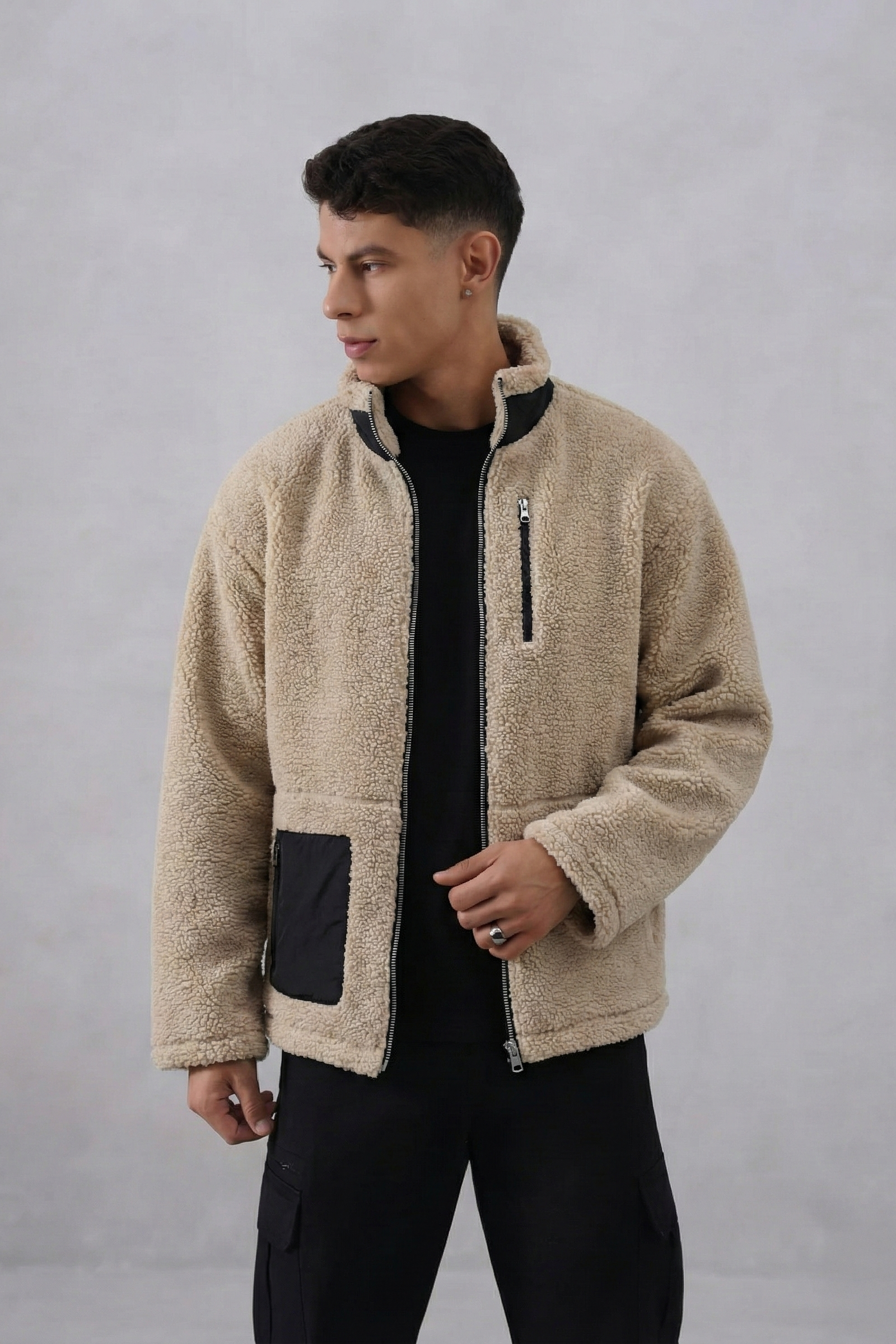 Core Sherpa Jackets - Beige
