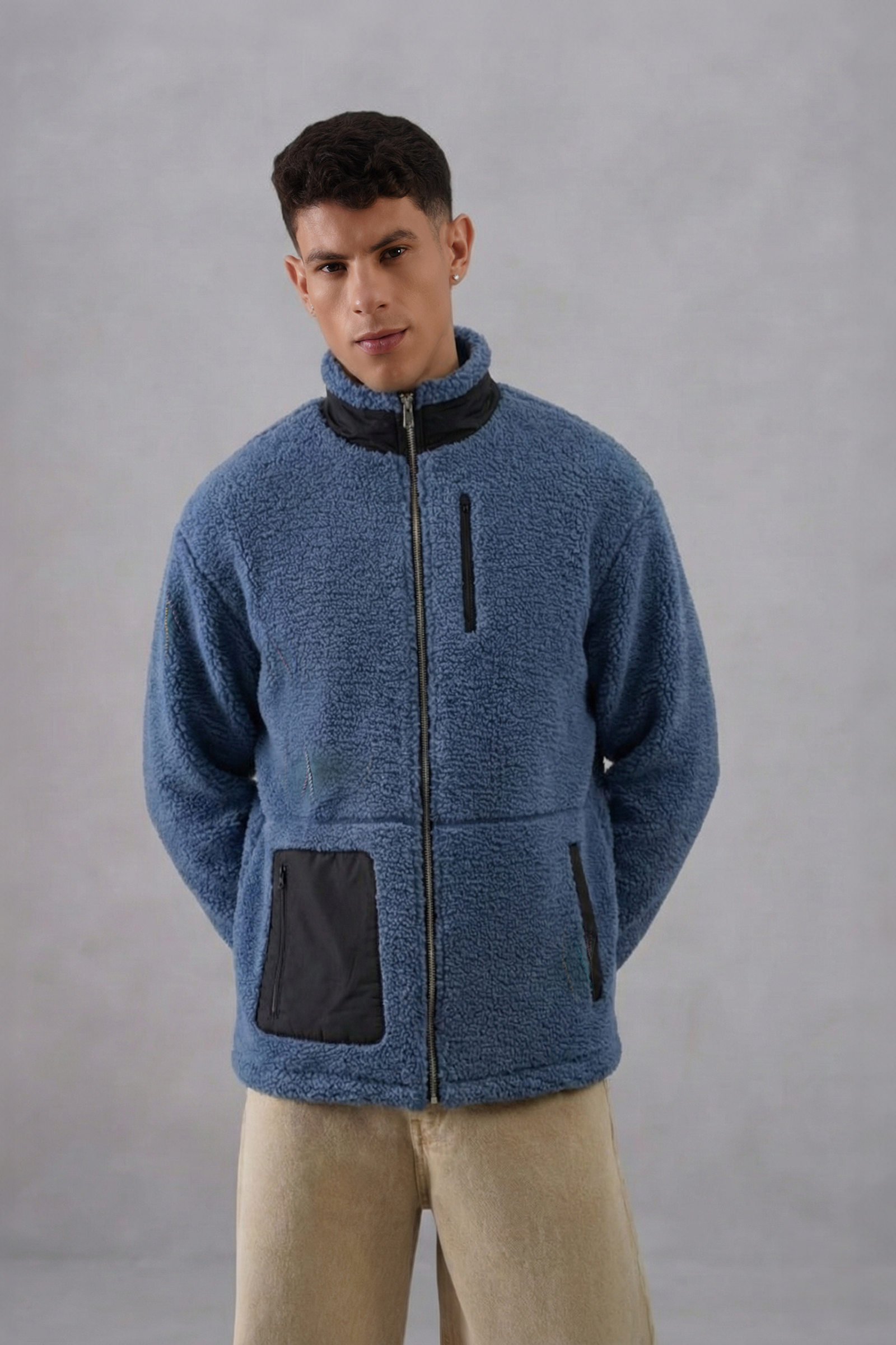 Core Sherpa Jackets - Blue